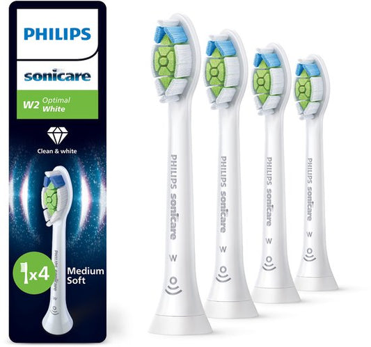 Philips Sonicare W2 Optimal White HX6064/87 Bürstenköpfe 4 Stück Weiß
