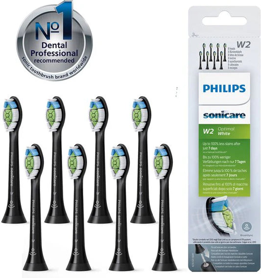 Philips Sonicare W2 Optimal White Bürstenköpfe — 8 Stück (HX6068/13)