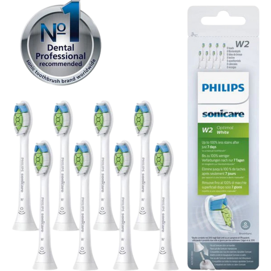 Philips Sonicare W2 Optimal White Bürstenköpfe — 8 Stück (HX6068)