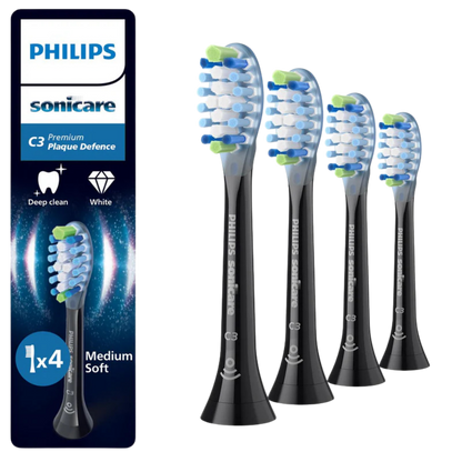 Philips Sonicare Premium Plaque Defence C3 Bürstenköpfe — 4 Stück (HX9044/88)